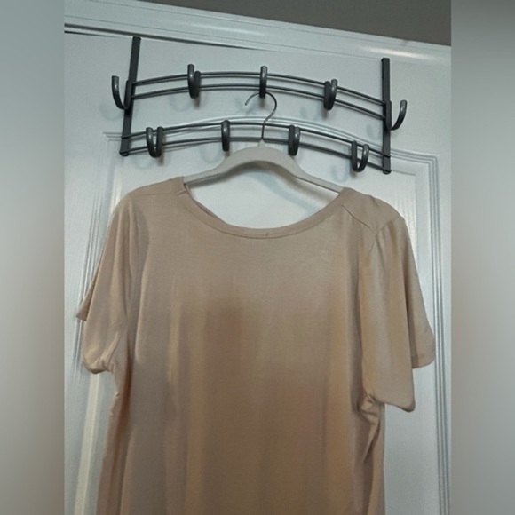 The Pulse Boutique criss cross top pink blush tee XL EUC Barbiecore - Picture 5 of 10